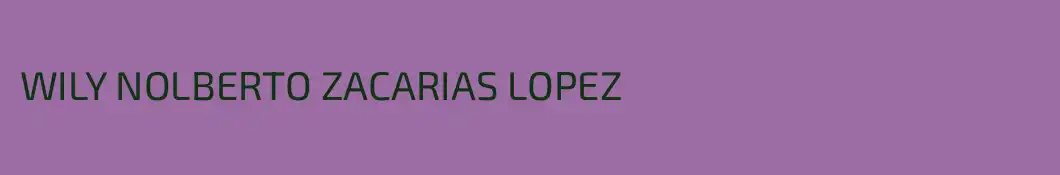 WILY NOLBERTO ZACARIAS LOPEZ